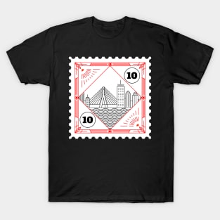 Boston Stamp Design T-Shirt